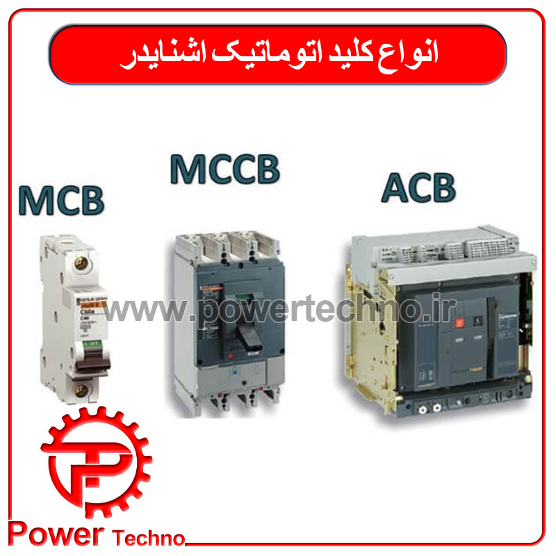 انواع کلید اتوماتیک اشنایدر