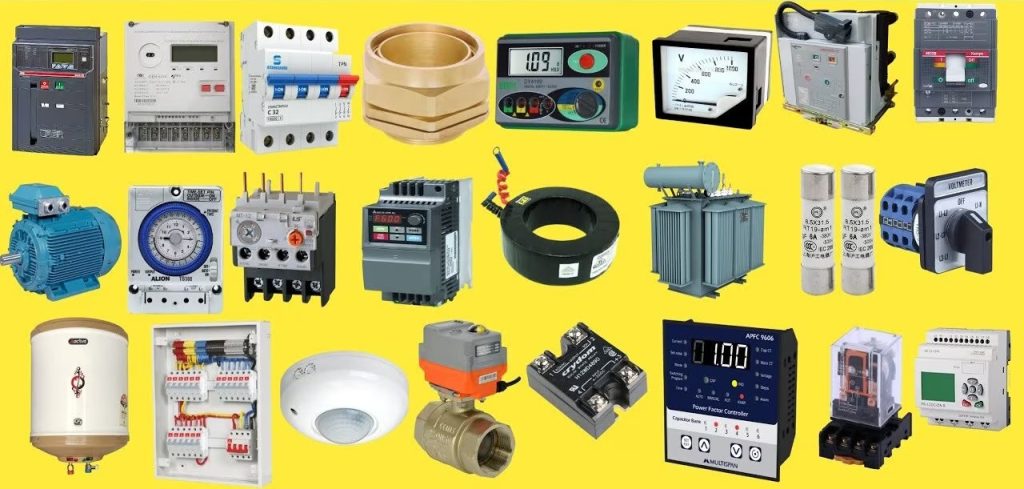 تامین و تهیه کلیه لوازم برق ساختمان و صنعتی